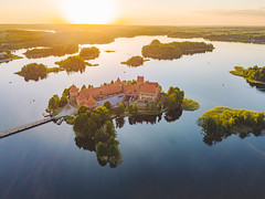 Sunset | Trakai Castle | Lithuania Aerial #159/365