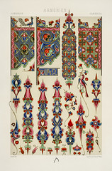 Armenian pattern from L&#39;ornement Polychrome (1888) by Albert Racinet (1825&ndash;1893). Digitally enhanced from our own original 1888 edition.
