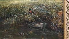Constable, The Hay Wain (detail with ducks)