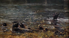 Constable, The Hay Wain (detail with mud)