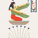 Satis illustration from Pantheon Egyptien (1823-1825) by Leon Jean Joseph Dubois (1780-1846). Digitally enhanced by rawpixel.