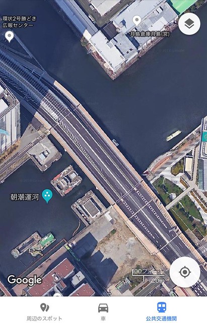 環状2号線、グーグルマップの航空写真でよ...