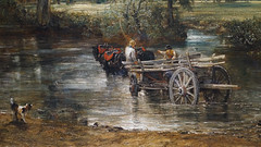 Constable, The Hay Wain (detail with cart)