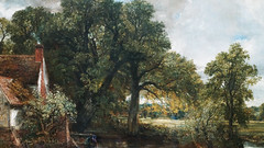 Constable, The Hay Wain (detail with trees)