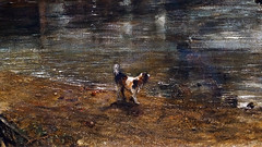 Constable, The Hay Wain (detail with dog)