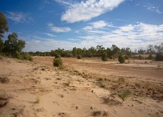 Day 13, Last view of the Finke River before cycling to the township, 2
