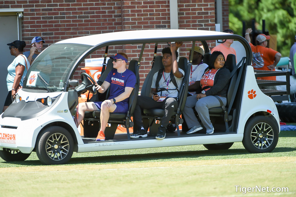 Clemson Recruiting Photo of Jalyn Phillips and Dabo Swinney Camp