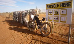 Day 13, Finke town recycling signs