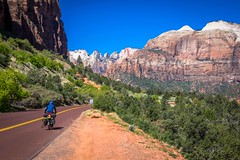 The mountains were something special cycling through Zion.