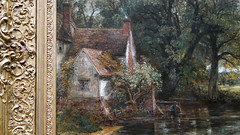 Constable, The Hay Wain (detail with house)