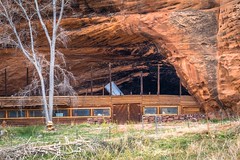 This house was built into the side of a mountain just outside Kanab.
