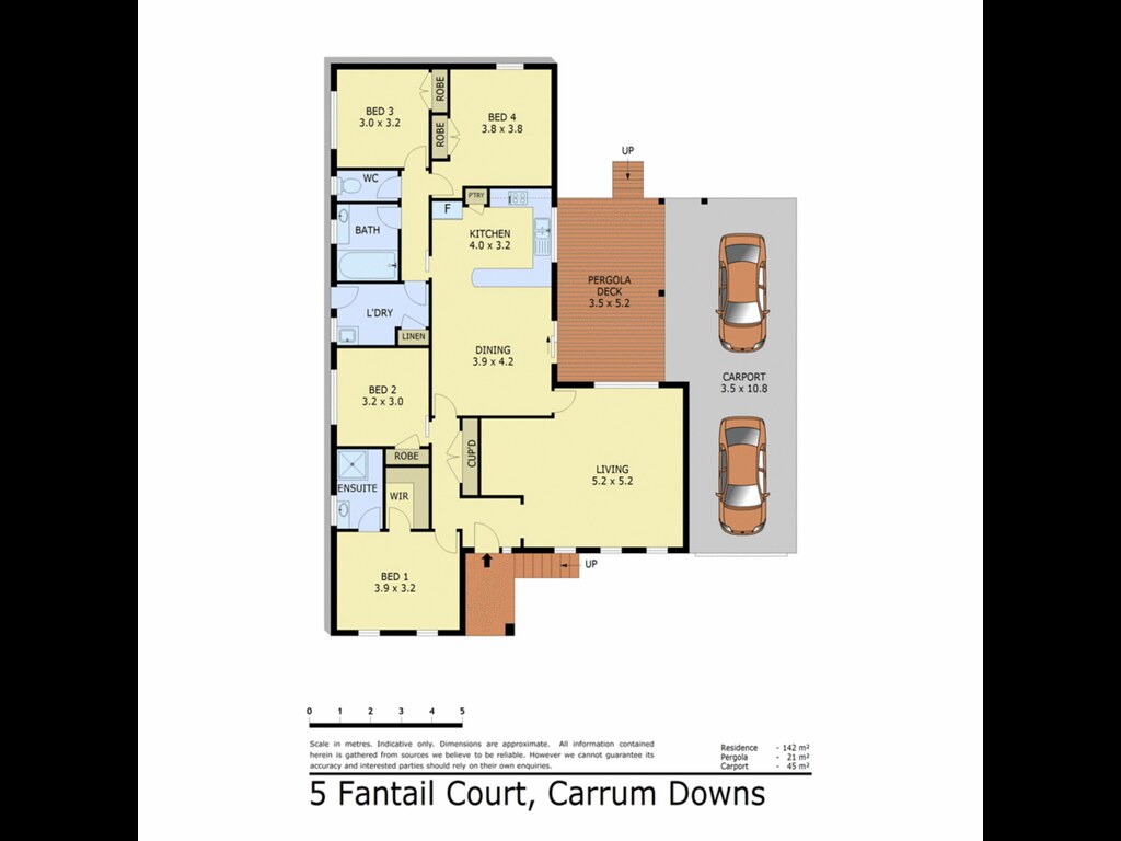 5 Fantail Court, Carrum Downs VIC 3201 floorplan