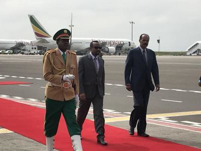 زيارة تاريخية للرئيس الأريتري أفورقي إلى أثيوبيا.. صور وفيديو