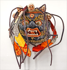Masque du Bhoutan (musée d'ethnographie, Neuchâtel, Suisse)