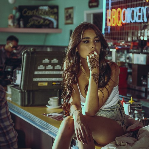 Madison Beer at Alli Simpson Music Video Behind the Scenes