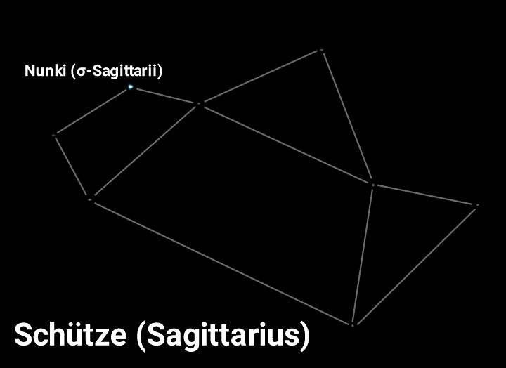 Sternbild Schütze Sagittarius