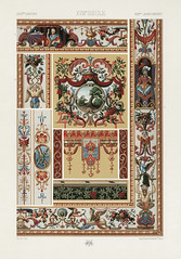 18th Century pattern from L&#39;ornement Polychrome (1888) by Albert Racinet (1825&ndash;1893). Digitally enhanced from our own original 1888 edition.