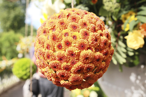 Imperial bouquet. Orange sphere.