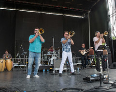 Michael Arnone's Crawfish Fest in NJ just completed its 29th year and once again delivered a big taste of New Orleans to northern NJ.  Bonerama  Photo by Bob Adamek