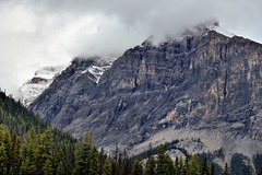 Striations and Layers Across the Mountainside of Michael Peak (Yoho National Park)