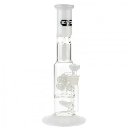 Grace Glass Atomium Ice Bong with Spore Perc & Inline Diffuser | White