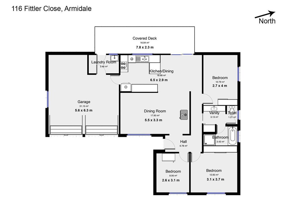 116 Fittler Close, Armidale NSW 2350 floorplan
