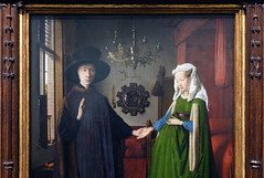 Jan Van Eyck, couple detail, The Arnolfini Portrait
