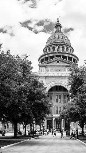Texas State Capitol B&W (Vertical Panoramic) #jcutrer