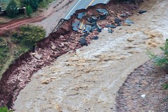 Shown is structural damage through Northern Colorado: Boulder, Longmont, Estes Park, Lyons, and Hwy 34 along the Big Thompson River.  (CONG)
