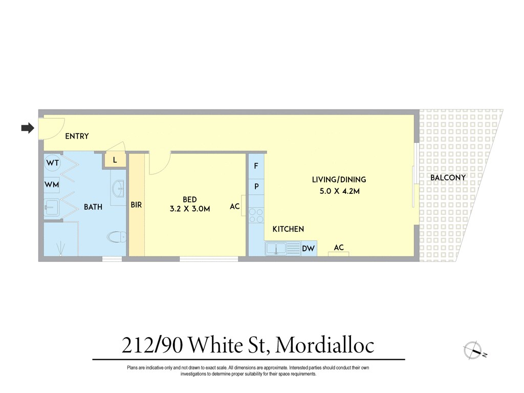 212/90 White Street, Mordialloc VIC 3195 floorplan
