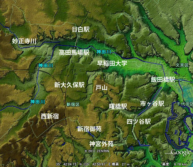 武蔵野台地がどの辺りか知っていますか？