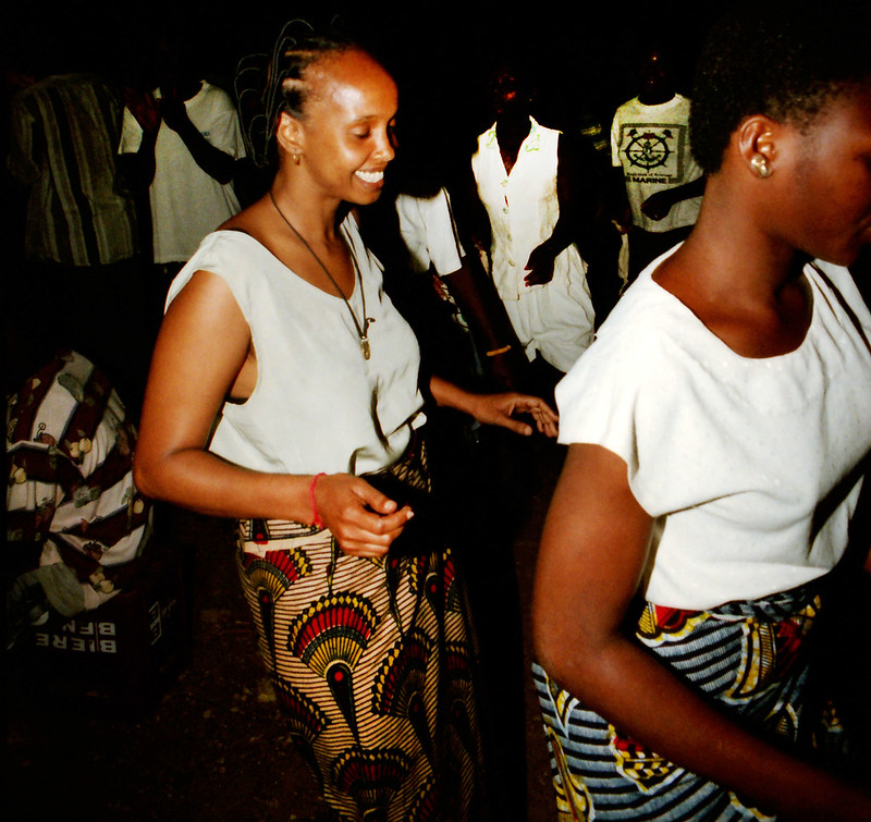 Togo West Africa Ethnic Cultural Dancing and Drumming African Village close to Palimé formerly known as Kpalimé a city in Plateaux Region Togo near the Ghanaian border 24 April 1999 143a Fouzia<br/>© <a href="https://flickr.com/people/41087279@N00" target="_blank" rel="nofollow">41087279@N00</a> (<a href="https://flickr.com/photo.gne?id=29218449607" target="_blank" rel="nofollow">Flickr</a>)