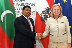 Minister für Landwirtschaft und Fischerei der Malediven bei AM Kneissl