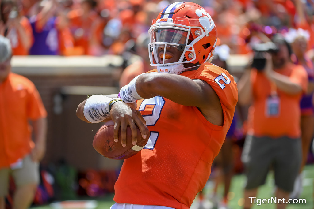 Clemson Football Photo of Kelly Bryant and Furman