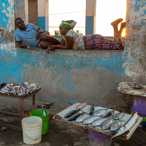 Mercado pescado. Ihla Mozambique