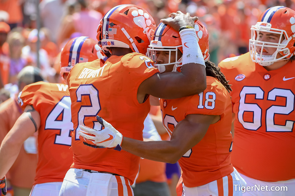Clemson  Photo of Kelly Bryant and TJ Chase