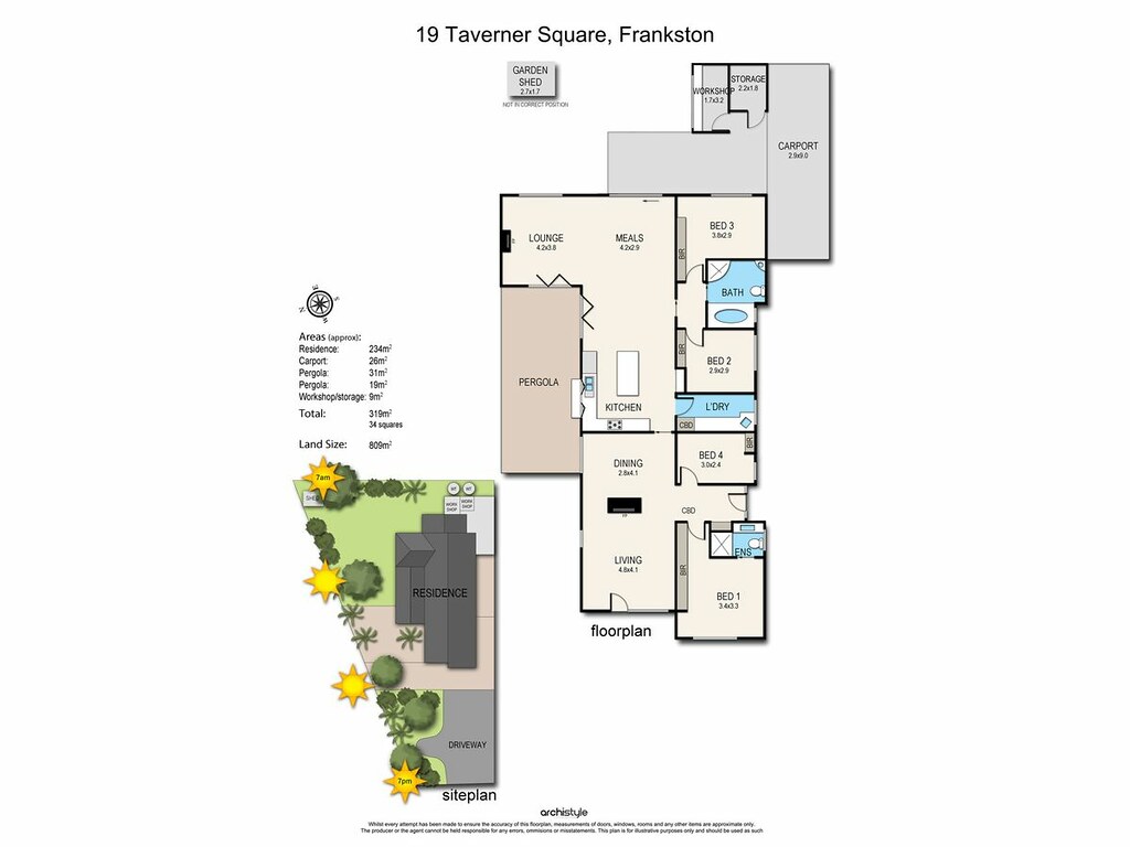 19 Taverner Square, Frankston VIC 3199 floorplan