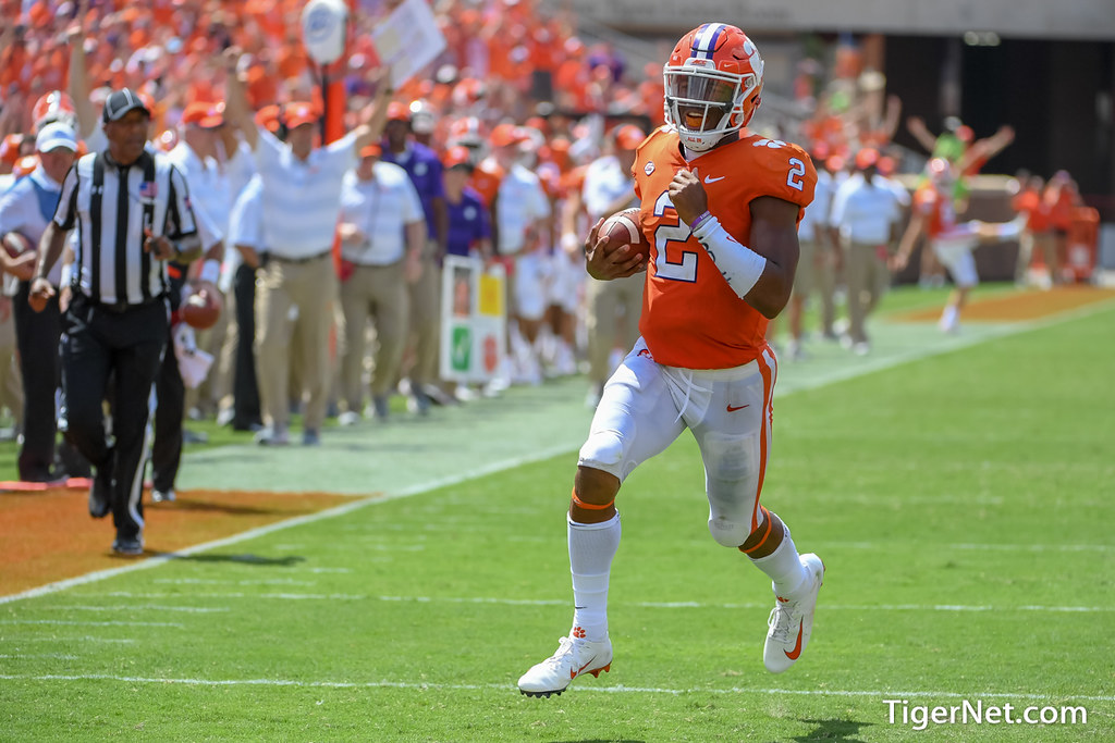 Clemson Football Photo of Kelly Bryant and Furman