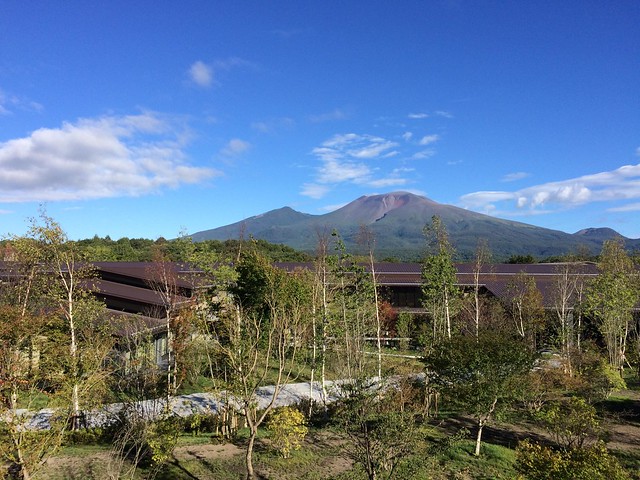 浅間山、ここまで綺麗に見えるとは。予想以...