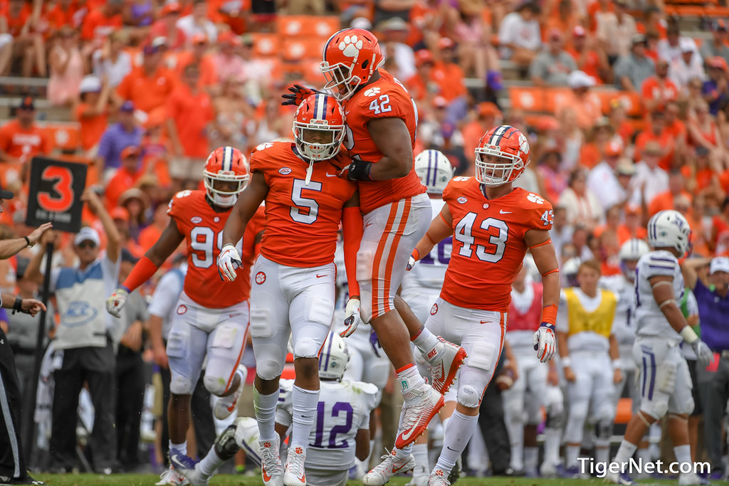 Clemson Football Photo of Christian Wilkins and Shaq Smith and Furman