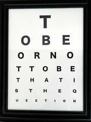 291/365  Saw this Snellen chart at my doctors office