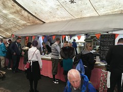 Visitors take their food at the canteen 13Oct18