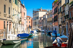 A look at Venice from one of many waterways.
