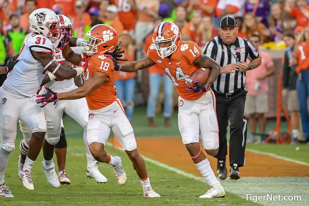 Clemson Football Photo of Diondre Overton and TJ Chase