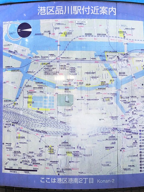 品川駅の駅前案内図にも天王洲アイルは表示...