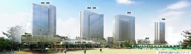 品川新駅周辺再開発のイメージが公開されて...