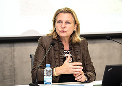 Außenministerin Karin Kneissl hält einen Vortrag an der American University Beirut
