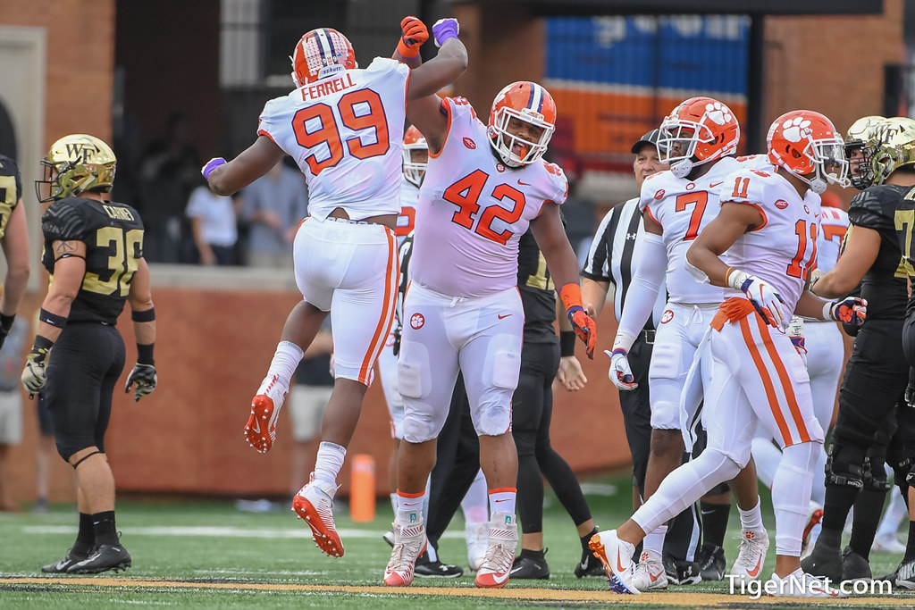 Clemson Football Photo of Christian Wilkins and Clelin Ferrell