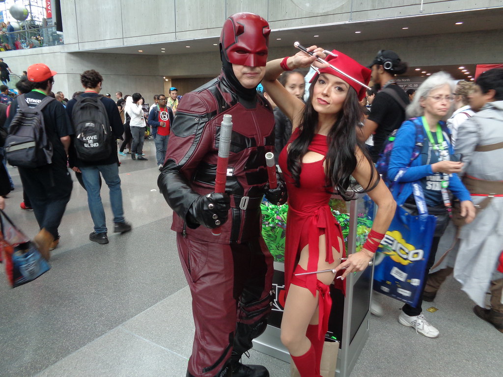 elektra cosplay and Daredevil