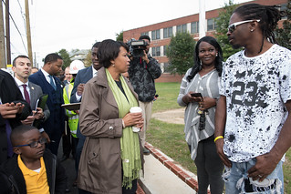Mayor Bowser Visits Local Businesses During Neighborhood Walk in Ward 7